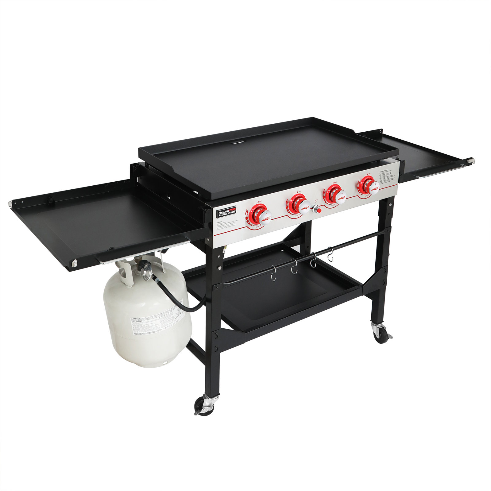 Royal Gourmet 4 - Burner Flat Top Liquid Propane 52000 BTU Gas Grill & Reviews Royal Gourmet 4 - Burner Flat Top Liquid Propane 52000 BTU Gas Grill & Reviews